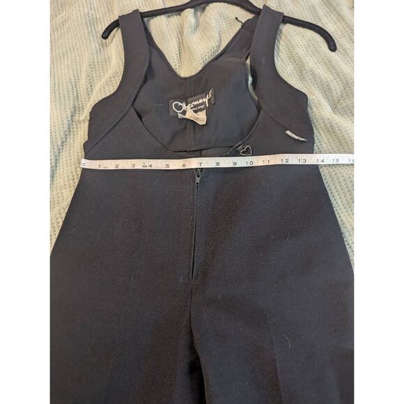 Obermeyer Vintage 80's Black Stirrup Snow Bib Women's Size 6 Small Wool Blend - Picture 6 of 6